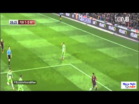 GOL Cesc Fàbregas Barcelona VS Getafe 1 0      08 01 2014HD