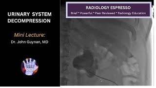 URINARY SYSTEM DECOMPRESSION - PERCUTANEOUS NEPHROSTOMY TUBE: Mini Lecture, Dr. John Guynan, MD