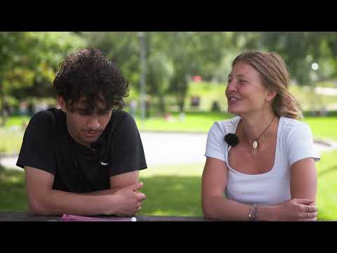 Tandem Abdulwali & Flavia (Studentin Soziale Arbeit)