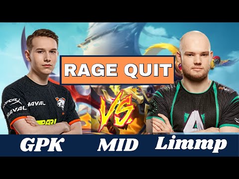 Limmp Vs GPk Panglier Vs Leshrac --Mid --Rage QUIT