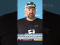 Matt Rhule on Christian McCaffrey: 'I'm not worried about him getting hurt' #shorts