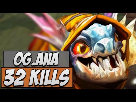 OG.Ana Insane Slark with 32 KILLS | Dota Gameplay #5 7.14