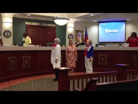National Anthem at McDonough City Council Meeting