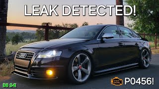 P0456 CHECK ENGINE LIGHT CODE FIX on my Supercharged 2010 Audi B8 S4 6 Speed Manual!