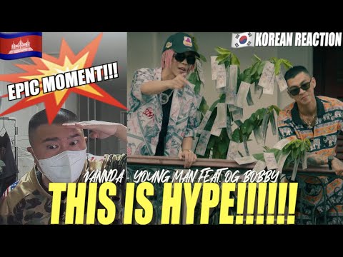 🇰🇭🇰🇷🔥Korean Hiphop Junkie react to VANNDA - YOUNG MAN FEAT. OG BOBBY (ENG SUB)