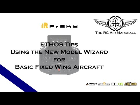 FrSky ETHOS Tips - Using the new model wizard for a basic fixed wing aircraft