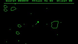 Sharp MZ-80A Game: Asteroids (1981)