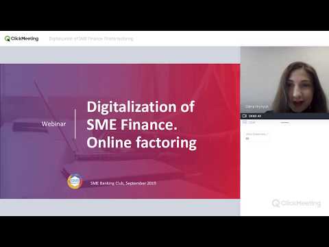 Webinar: Digitalization of SME Finance. Online Factoring