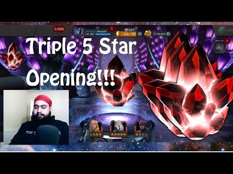 3 x 5 Star Crystals Opening - Marvel Contest of Champions
