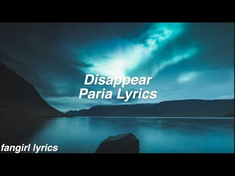 Disappear || Paria Lyrics