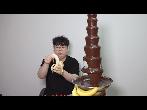 Biggest Chocolate Fondue Mukbang [Tasty Hoon]