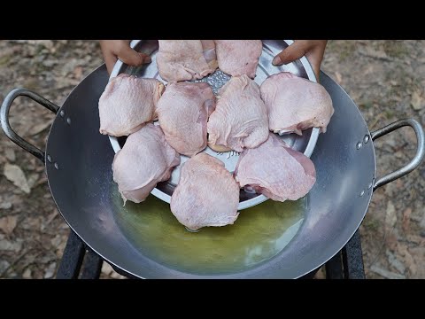 Fried Chicken Thighs Recipe | Tasty, Garlicky and Crispy Fried Chicken Thighs Recipe