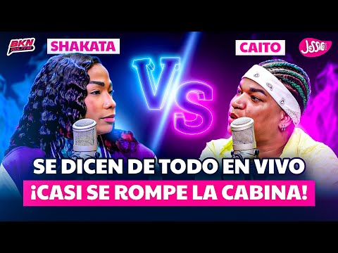 SHAKATA VS CAITO SE DICEN DE TODO EN VIVO CASI SE ROMPE LA CABINA