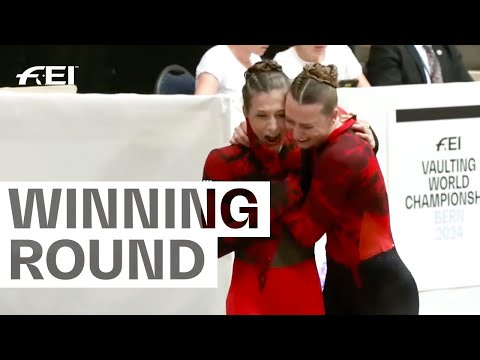 Take a bow for Team Germany 🇩🇪🎩  | FEI Vaulting World Championship Bern 2024
