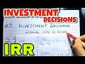 5 Internal Rate Of Return IRR Investment Decision Financial Management B COM CMA CA