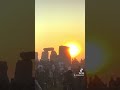 Thousands welcome Stonehenge sunrise on the summer solstice #shorts