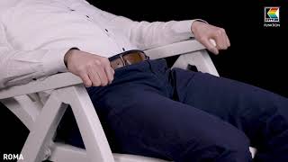 KETTLER Roma Klappstuhl, weiß, Kunststoff, 68 x 62 x 108 cm, 01438-000