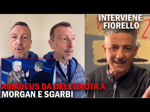 Fiorello ASFALTA Morgan e Sgarbi dopo la lite con Amadeus VIDEO