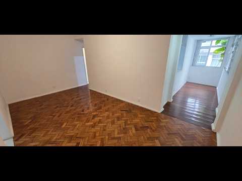 Excelente apto de 2 quartos e dependência em Copacabna, fundos silencioso.  Cód 6694