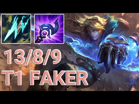 T1 Faker AP Ezreal Mid VS Ahri | KR GrandMaster Patch 13.12