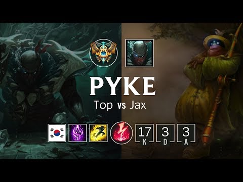 Pyke Top vs Jax - KR Challenger Patch 8.21