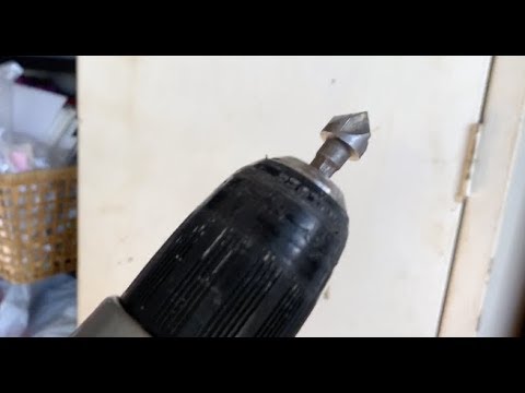 How to use a counter sink drill bit