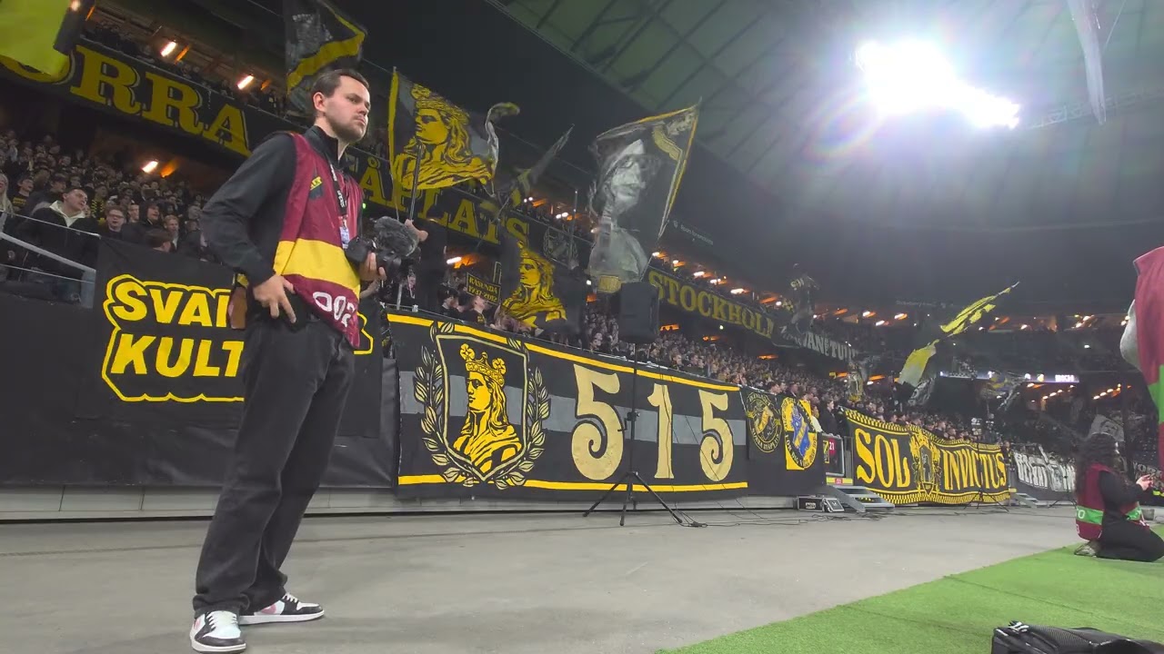 AIK-klacken i första halvlek (AIK - BK Häcken 4-0)