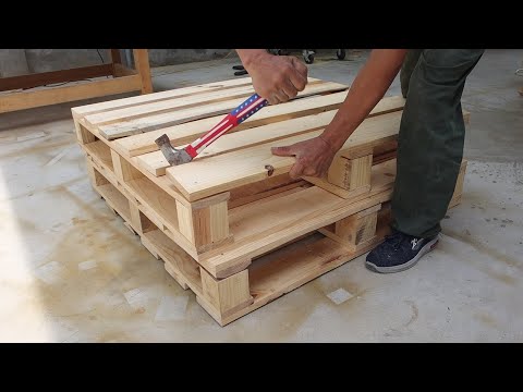 Perfect Scrap Wood Recycling Plan From Pallet Wood // Amazing Woodworking Ideas That You Want To Own