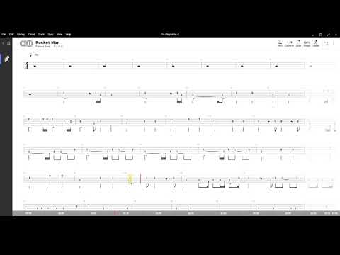 Rocket Man ( Elton John ) ,Tablatura e base Senza Basso - Backing bass track - NO BASS