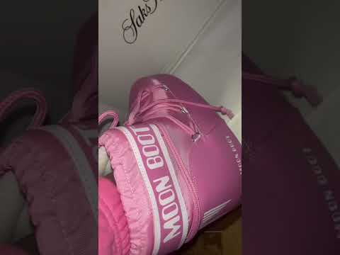 Pink moon boots gift from my mom