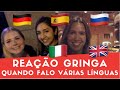 REAÇÃO GRINGA Quando Falo Várias Línguas Gabriel Poliglota Vancouver Nights Summer Edition