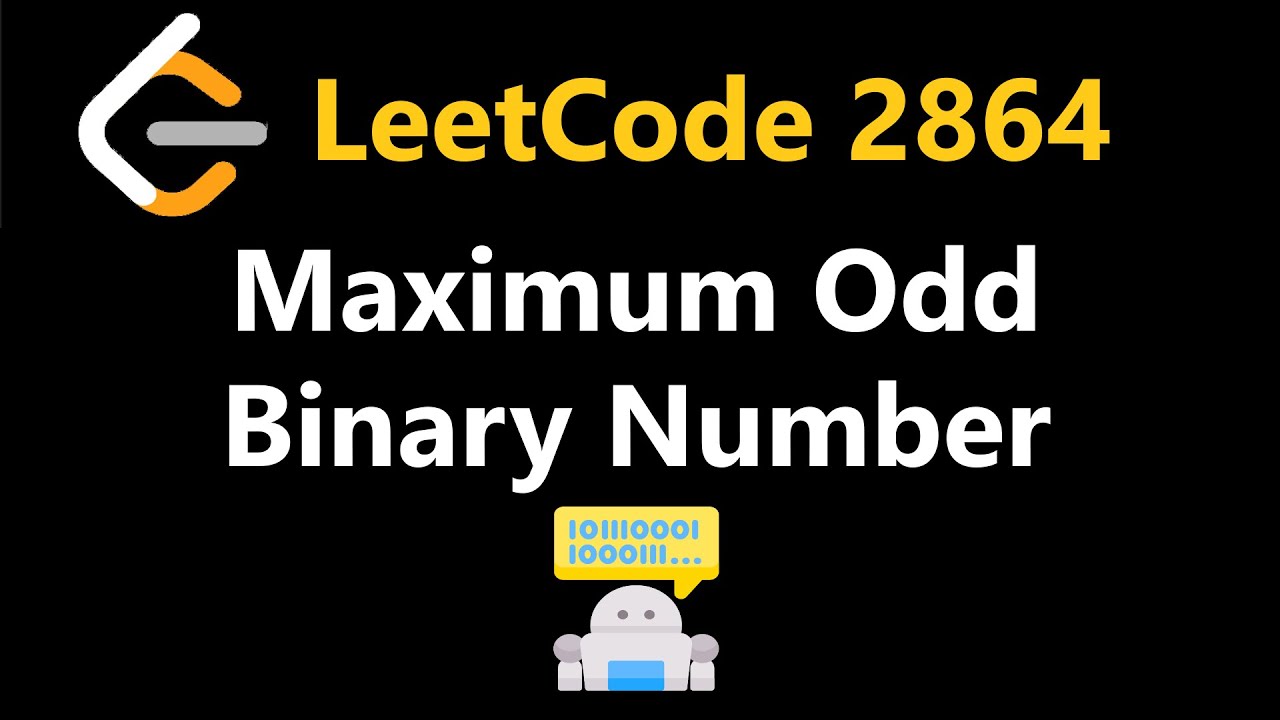 Maximum Odd Binary Number - Leetcode 2864 - Python