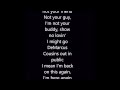 Drake 6 man lyrics on the screen