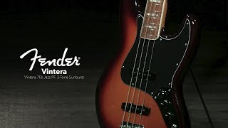 Video thumbnail for Fender Vintera 70s Jazz Bass PF, 3-Tone Sunburst | Gear4music demo by Gear4music Guitars