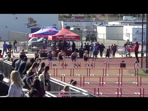 VarB 110m Hurdles vs Huntington Beach 3-23-17 - Los Alamitos Boys