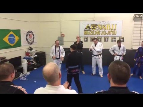 Getting my purple belt
