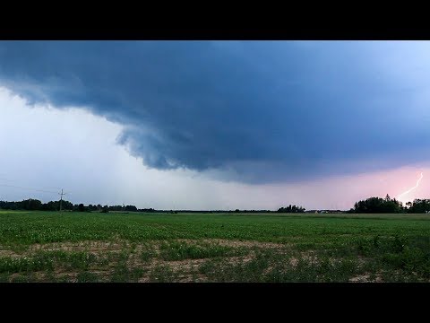 ⚡ Wygasająca superkomórka burzowa, zalane ulice w Gorzowie Wlkp. ⚡ (06.06.2017)