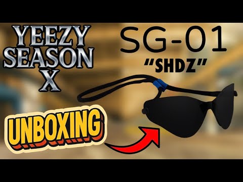 NEW YEEZY SUNGLASSES SG-01 "YZY SHDZ" UNBOXING & REVIEW