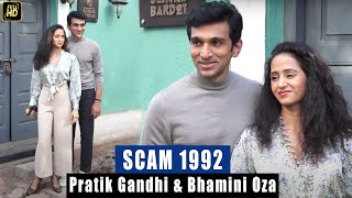 Scam 1992 Fame Pratik Gandhi along with his Wife Bhamini Oza post shoot of Star vs Food video