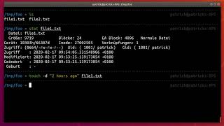 Download the video "How to change the modification time of a file in Linux Bash"