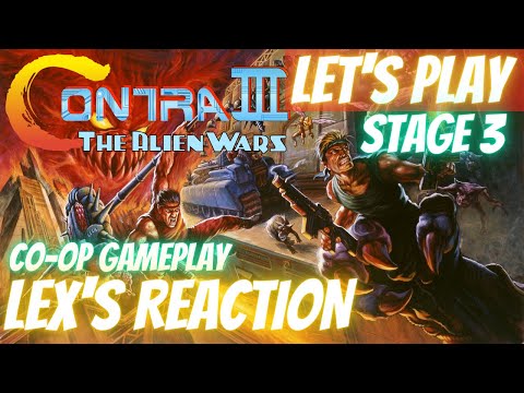 LEX vs CONTRA 3 Alien Wars - STAGE 3 -Co-op Gameplay