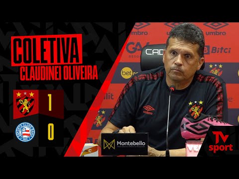 Coletiva de Claudinei Oliveira (Sport x Bahia)