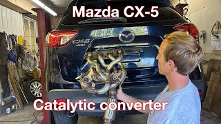 Mazda CX-5 AWD catalytic converter exhaust manifold the replacement
