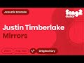 Mirrors (Acoustic Karaoke Backing Track) Justin ...