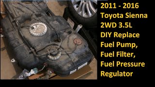 2011 - 2016 Toyota Sienna Replace Fuel Pump DIY, Fuel Module Disassembly, Fuel Pressure Regulator