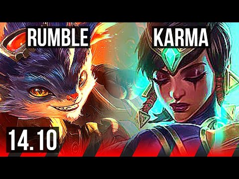 RUMBLE vs KARMA (TOP) | 8/2/8, 500+ games | BR Master | 14.10