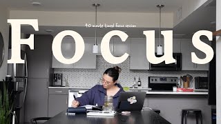 40 Minute FOCUS 👩🏻‍💻 study with me, LoFi, budget with me