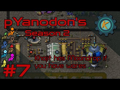 Factorio pYanodon's S2E7 - Moondrops and Circuit Plan!