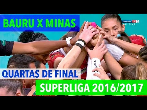 Bauru x Minas - Quartas de Final (JOGO 2) - Superliga de Vôlei Feminino 2016-2017