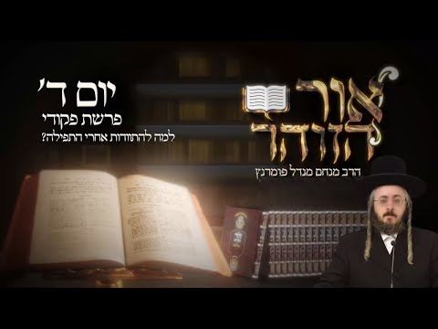 הזוהר היומי - יום ד' פרשת פקודי תשפ"ד